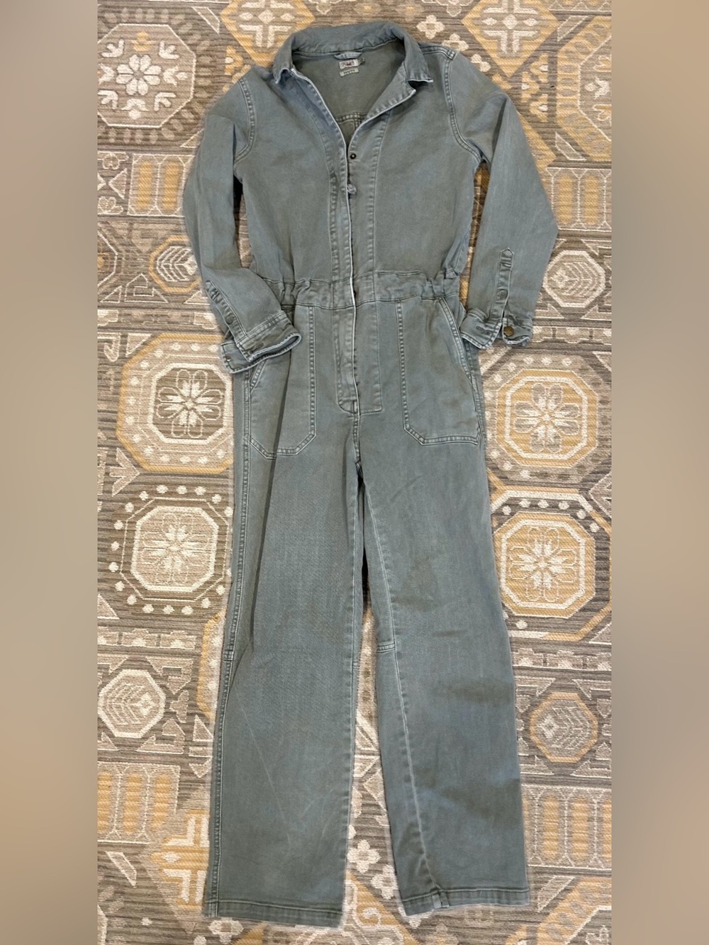 Faherty olive green jumpsuit
